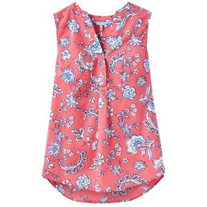 Joules Zinnia Sleeveless Popover Top NWT